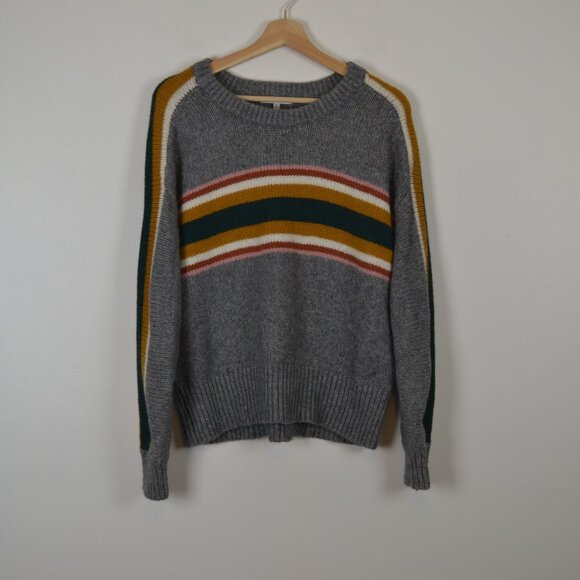 Madewell Sweaters - Madewell Wool Alpaca Blend Crewneck Pullover Sweater Womens M Long Sleeve Gray